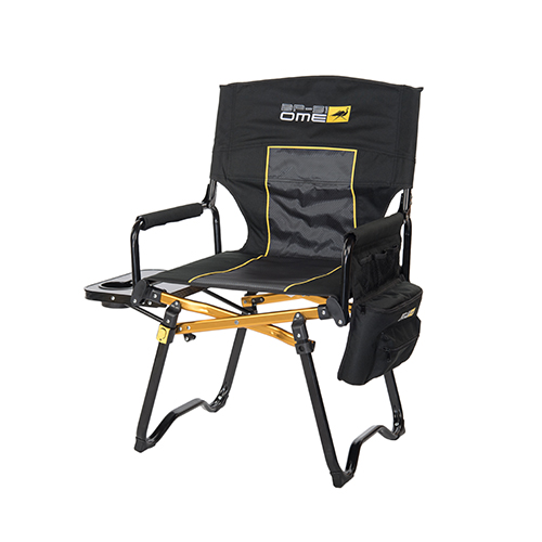 [10500131] Camping chair with sidetable and storage compartment